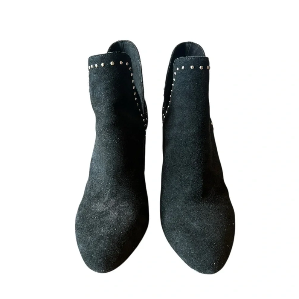 Steve Madden Rockstar Black Suede Ankle Boots Sz 9.5 - Picture 2 of 5